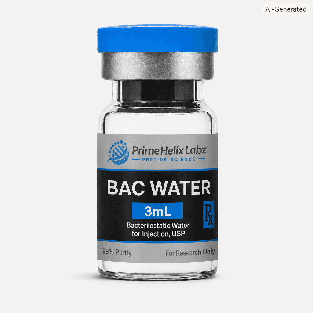 BAC Water 3mL peptide vial - Image 1 of 1