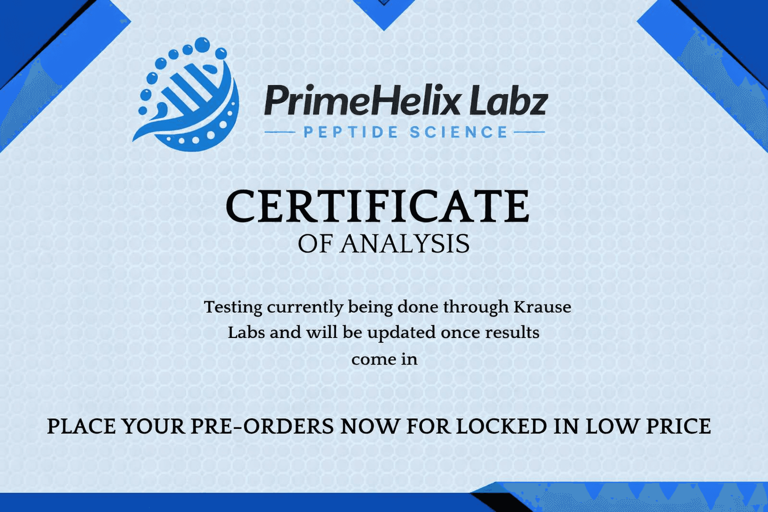 Humanin Certificate of Analysis