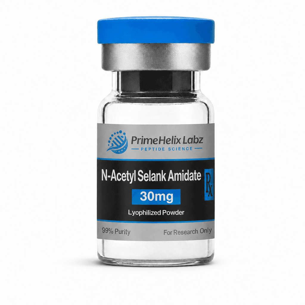 N‑Acetyl Selank Amidate 30mg peptide vial - Image 1 of 1